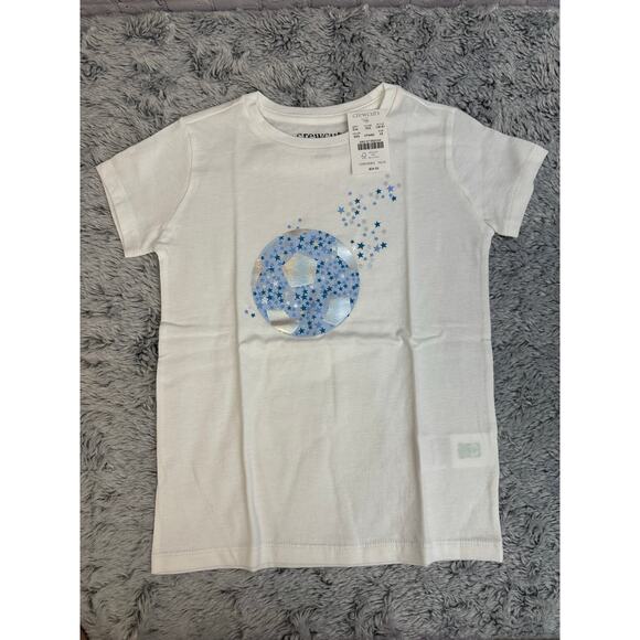 Lot of (4) J Crew Crewcuts Girls Tee Shirts XXS-XS Short/Long Sleeve NEW Sparkle - Picture 2 of 9